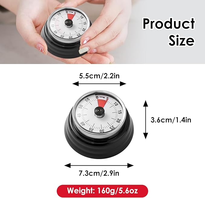 Visual Timer, Teeloray 60-Minute Countdown Timer, Kitchen Timer - Image 6