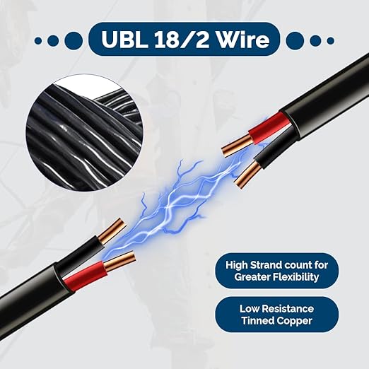 Ultra Bright Lightz 18 Gauge 2 Conductor Electrical Wire – 18/2 Cable is - Image 5