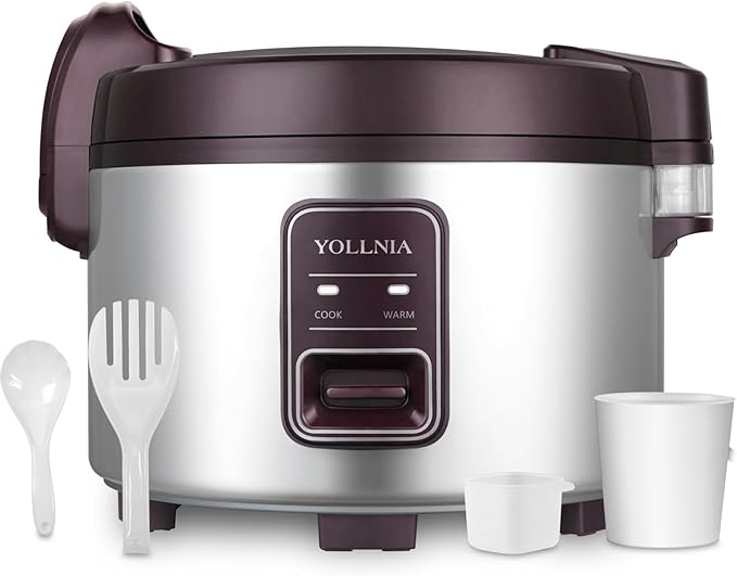 Commercial Large Rice Cooker & Food warmer | 13.8QT/65 Cup cooked rice | by CommercialRiceCooker