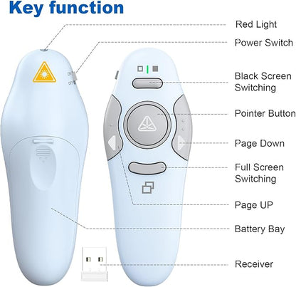 QUI Presentation Clicker Wireless Presenter Remote Clicker - Image 6