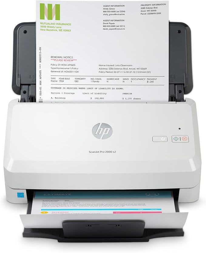 HP ScanJet Pro 2000 s2 35ppm USB 3.0 Color Duplex Scanner by HP