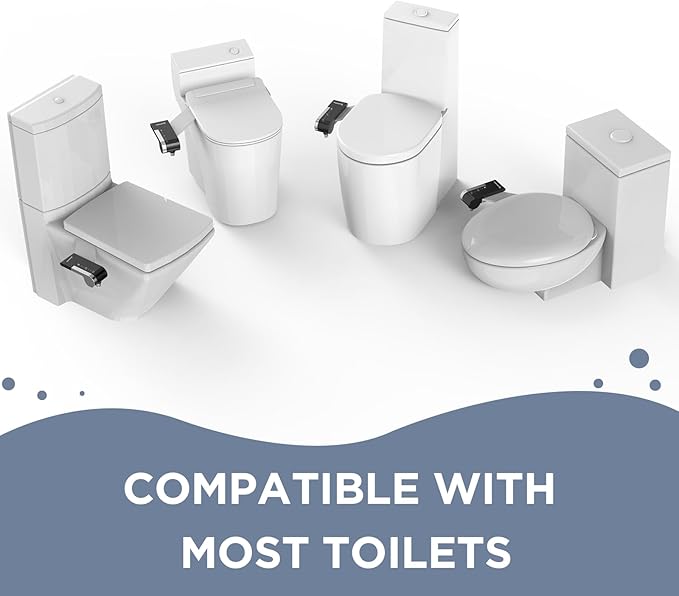HOPOPRO Toilet Bidet Tank Replacement Cover, Bidet Ultra-Slim Dual Nozzle - Image 7