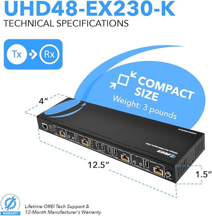 OREI 4K 4x4 HDMI Extender Matrix - Image 5