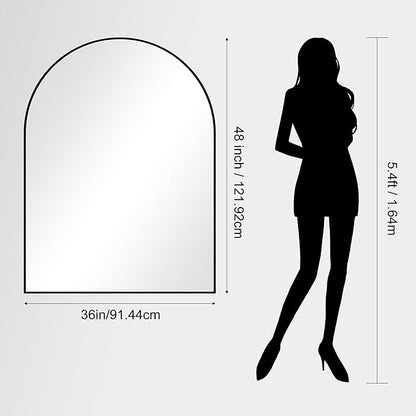 CIRCUMI Arched Wall Mirror, Metal Frame, Large Size - Image 8