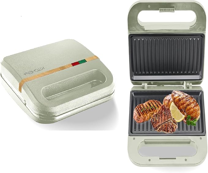 Living+ 9-Inch Electric Grill & Panini Press – Non-Stick Indoor Grill, 2-Slice - Image 6