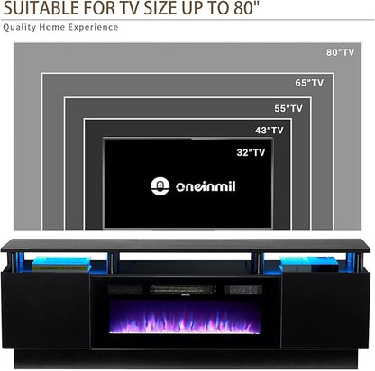 oneinmil 2 Tier TV Console Stand - Image 7