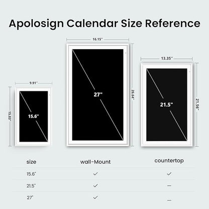 ApoloSign Digital Calendar: Electronic Calendar, Smart Touchscreen Interactive - Image 8
