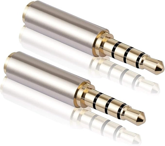 Mizi [2 Pack 3.5mm Male to 2.5mm Female Stereo Audio Adapter Headset Converter by Mizi
