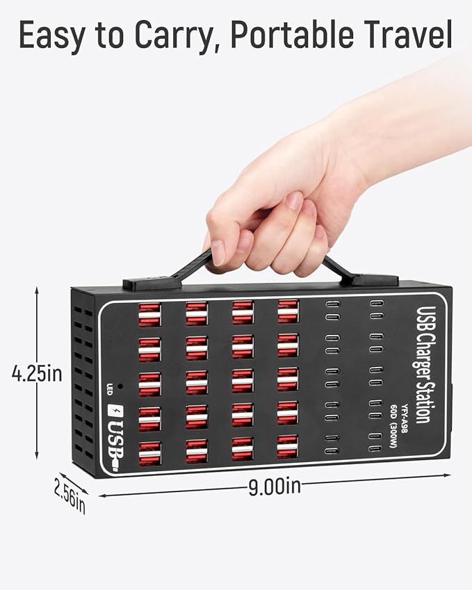 60 Port 300W USB Charging Station, Desktop Charging Station - Image 8
