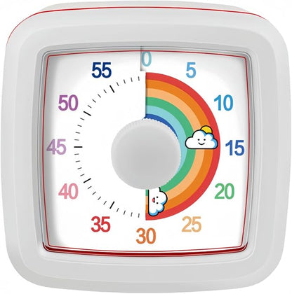 Visual Timer for Kids Adults, 60-Minute Countdown Timer for Classroom, Pomodoro by Unknown