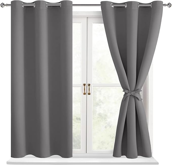 Hiasan Short Blackout Curtains for Bedroom by Hiasan