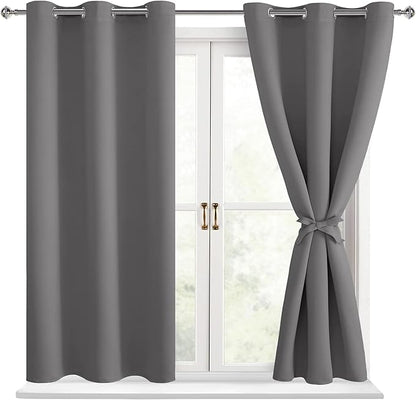 Hiasan Short Blackout Curtains for Bedroom by Hiasan