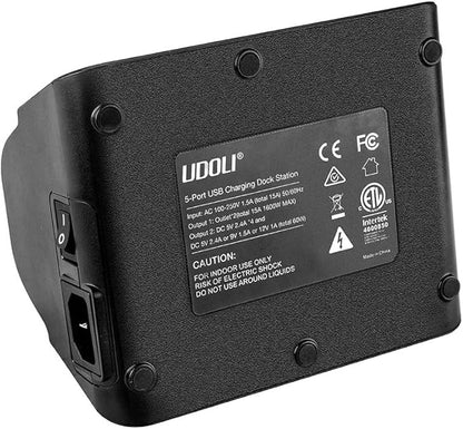 UDOLI 5 USB Ports Charging Station Organizer - Image 9