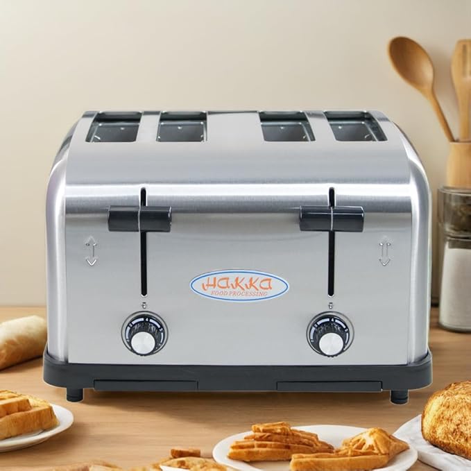 Hakka Toaster 4 Slice, Heavy-Duty Stainless Steel Toasters Commercial Toaster - Image 2