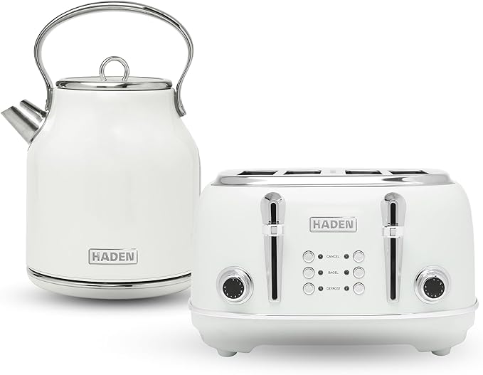 Haden Heritage Stainless Steel Body Retro Electric Tea Kettle by HADEN