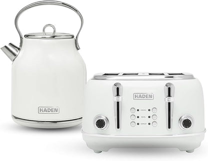 Haden Heritage Stainless Steel Body Retro Electric Tea Kettle by HADEN
