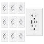 ELEGRP USB Outlets, 20 Amp Wall Outlet by ELEGRP%7CELEGROUP