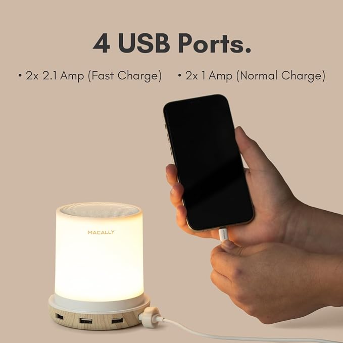 Macally Small Touch Lamps for Nightstand - Image 3