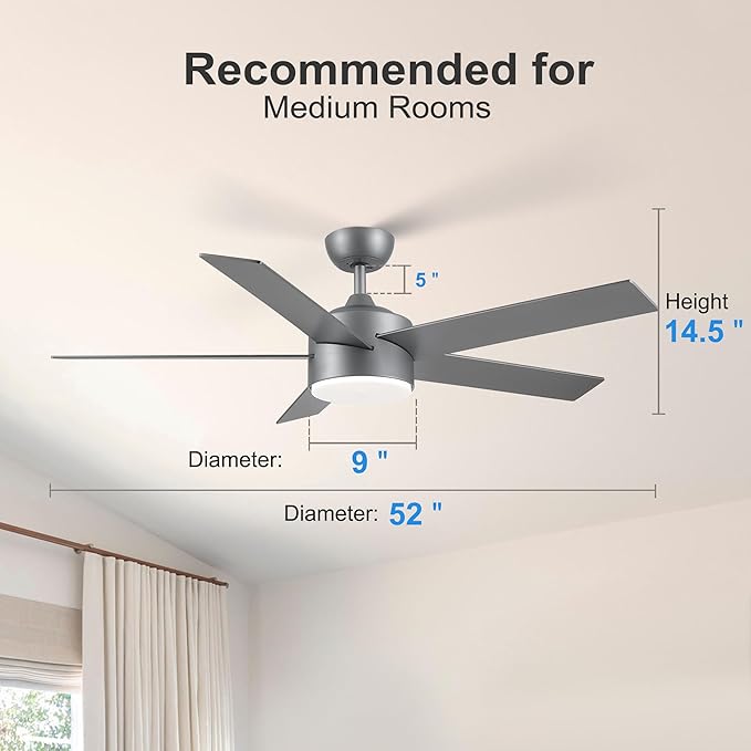POCHFAN 52 inch Ceiling Fans - Image 6