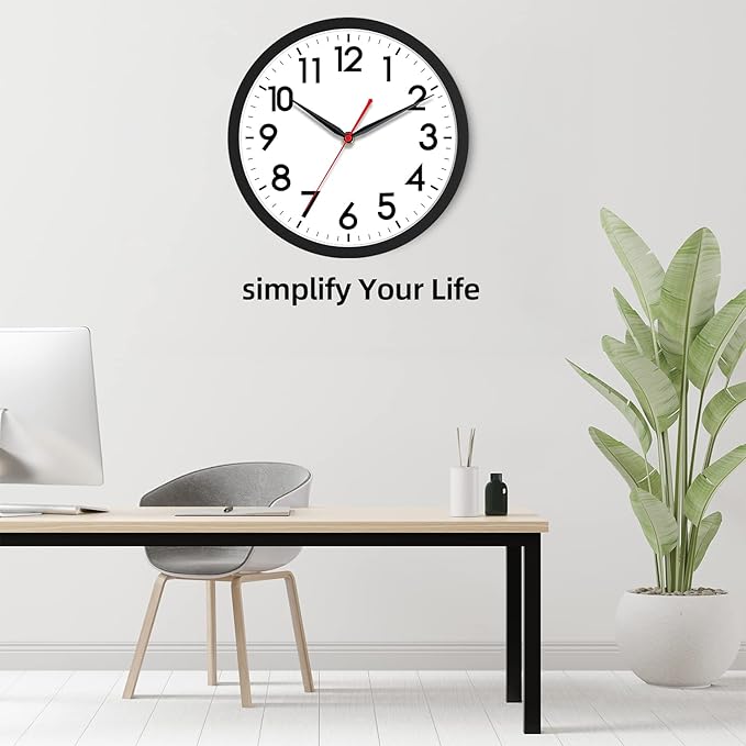 AKCISOT 18 Inch Wall Clock Large Silent Non-Ticking Wall Clocks Battery Operated - Image 4