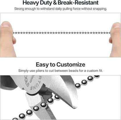 SmoTecQ 10 Feet Ceiling Fan Pull Chain Extension - Image 4