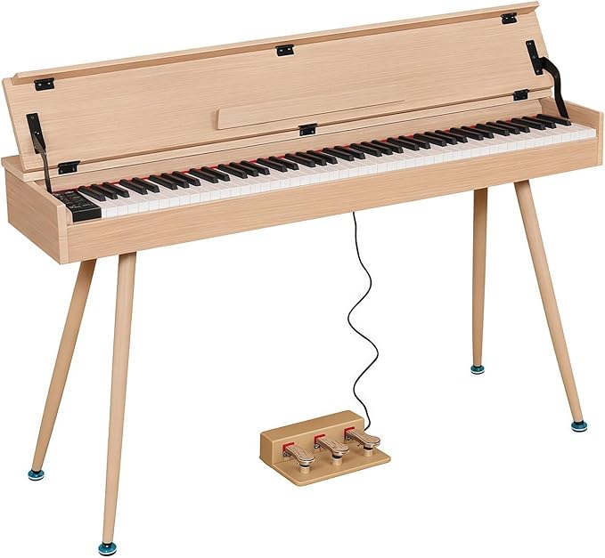 KUMENG Digital Piano 88 Key Weighted Keyboard, Full-Size Desk Progressive by Unknown
