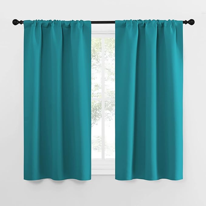 NICETOWN Peacock Blue Blackout Curtains Panels by NICETOWN