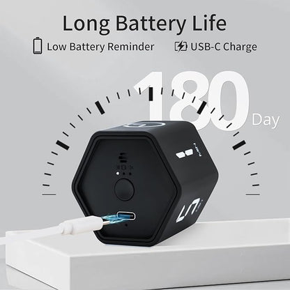 Productivity Timer Flip Gravity Sensor Cube Timer Countdown & Countup, Mute & - Image 5