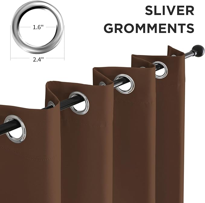 CUCRAF Short Room Darkening Window Curtains - Image 2
