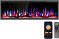R.W.FLAME 50" Recessed and Wall Mounted Smart Electric Fireplace, Alexa/WiFi by RWFLAME
