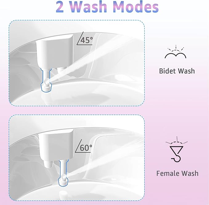 Toilet Bidet Attachment for Toilet, No-Electric Fresh Cold Water - Image 3