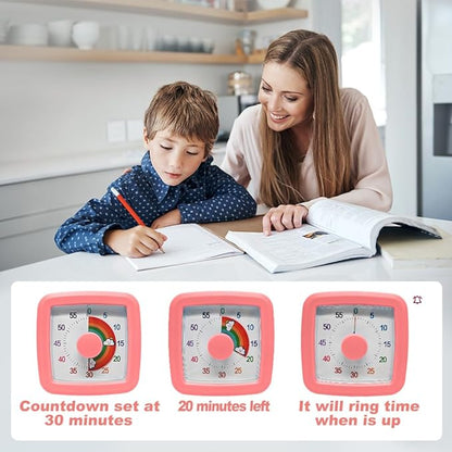 MEPHILIMIA Visual Timer for Children, 60 Minute Countdown for Classroom - Image 3