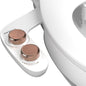 Bidet Attachment for Toilet, Self-Cleaning Dual Retractable Nozzles Bidet by WATERLACE