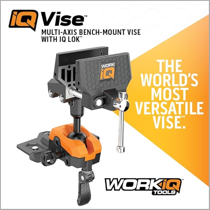 360° Rotating Bench Vise with 5" Jaw Pads - Image 9