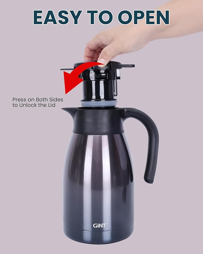GiNT 51Oz Stainless Steel Thermal Coffee Carafe - Image 5