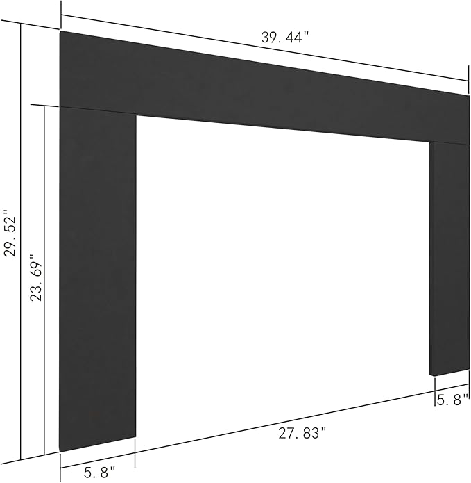Trim Kit for 30.5" W x 24.9" H Electric Fireplace Inserts - Image 4
