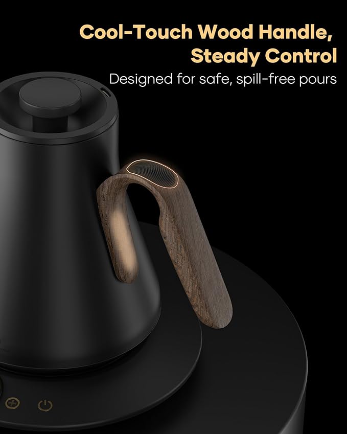 Cocinare FLOW B9 Gooseneck Electric Kettle, Precise Temperature Control - Image 6