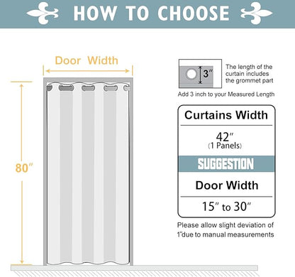 ChrisDowa Blackout Door Curtains - Image 6