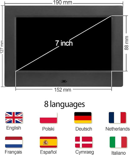 Irednolw 7inch Large Impaired Vision Digital Alarm Clock - Image 2
