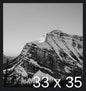 Frame It Easy 33 x 35 Black Wood Frame by FrameItEasy