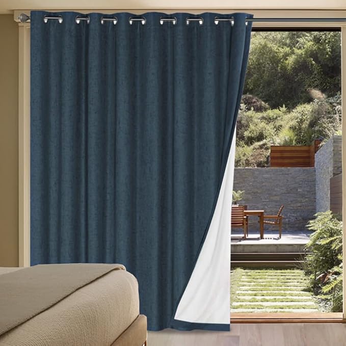 H.VERSAILTEX Linen Blackout Curtains Durable Thick Textured Linen Look 100% by HVERSAILTEX