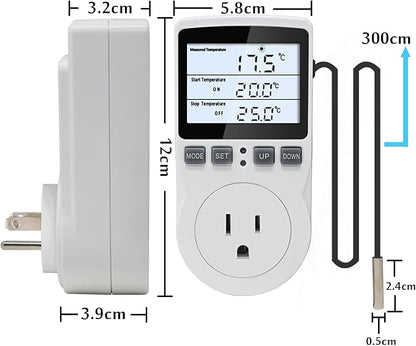 KETOTEK Digital Temperature Controller Thermostat Outlet Plug 120V - Image 6