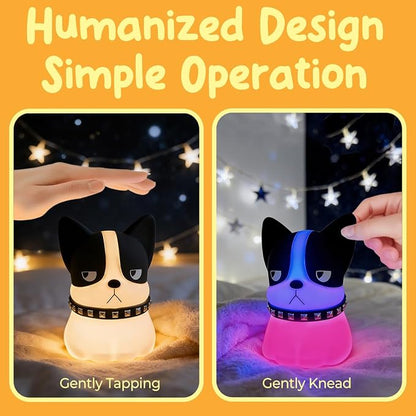 Dog Night Light, Cute Dog Night Light Gifts, Soft Silicone Lamp - Image 6