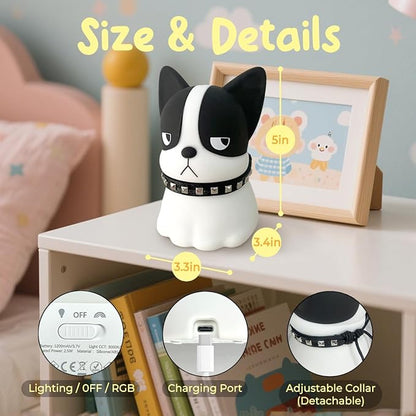 Dog Night Light, Cute Dog Night Light Gifts, Soft Silicone Lamp - Image 3