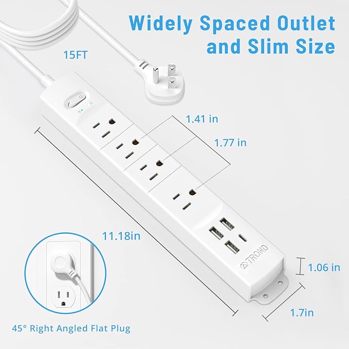 TROND Surge Protector Power Strip - Image 7