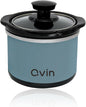 0.65-qt mini Round Slow Cooker, Fondue Melting Pot Warmer by QVIN