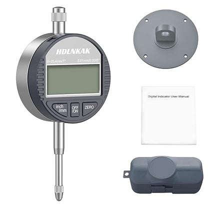 HDLNKAK Electronic Digital Dial Indicator Gauge Inch/Metric Conversion 0-1 - Image 8