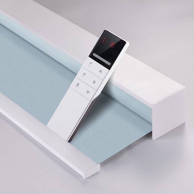 ZSHINE Motorized Blackout Window Blinds Customize Width Remote Control by ZSHINEHome