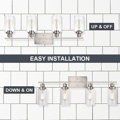 WINSHEN 4-Lights Modern Vanity Light Fixtures - Image 5