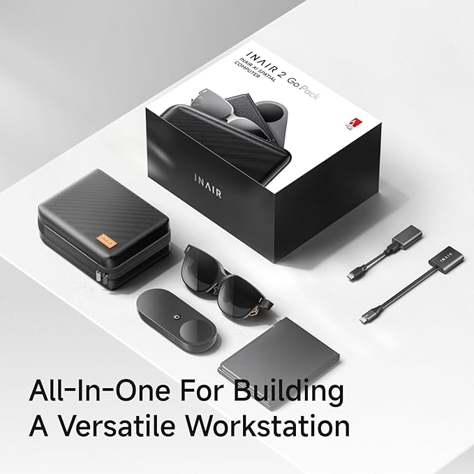 INAIR 2 Pro Go Pack| INAIR OS| AR Glasses + Pod + Fold Keyboard| Compatible - Image 6